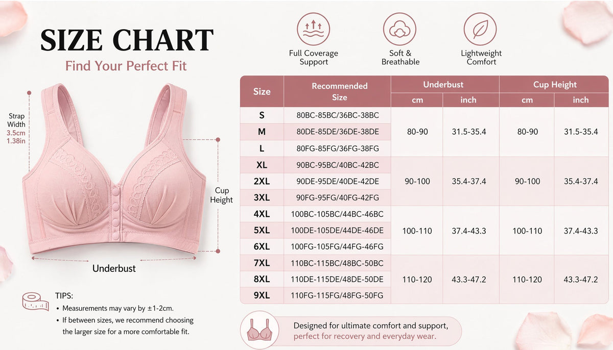 💥👙LAST DAY SALE -BUY 1 GET 1 FREE!!💘CloudComfort Front-Button Cotton Bra – Breathable • Wire-Free • All-Day Support • Non-Padded & Skin-Friendly🌿