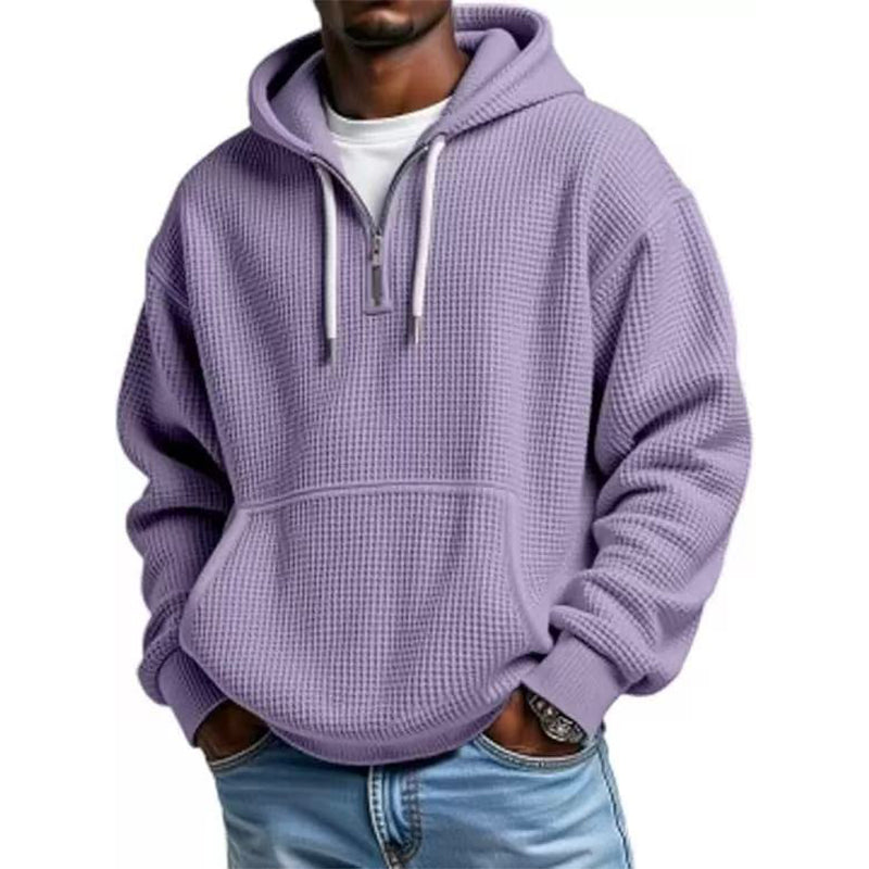 ✨Men's Knit Quarter-Zip Hoodie Sweatshirt