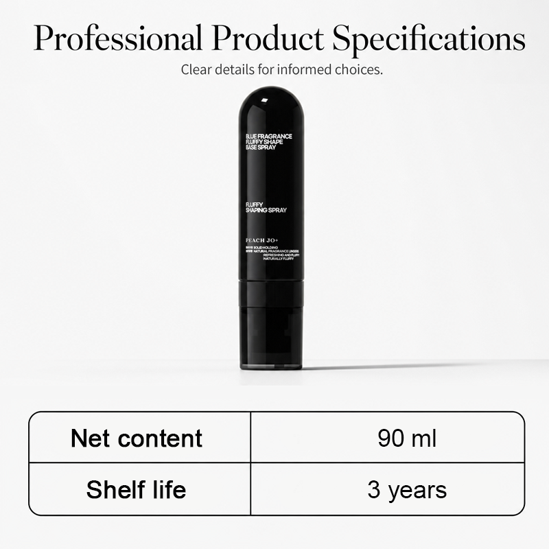 ๐ฉ 90ml Fluffy Hair Shaping Spray โ Long-Lasting Volumizing Mist with Peach Fragrance, Lightweight Fluffy Finish for Fine & Flat Hair โจ