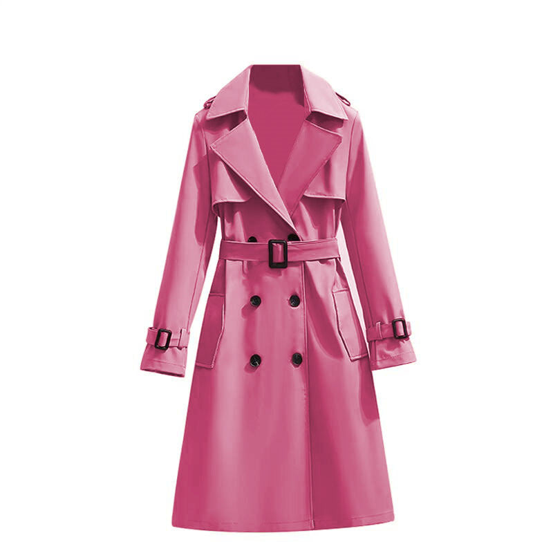 ✨Women's Mid-Length Pleated Trench Coat