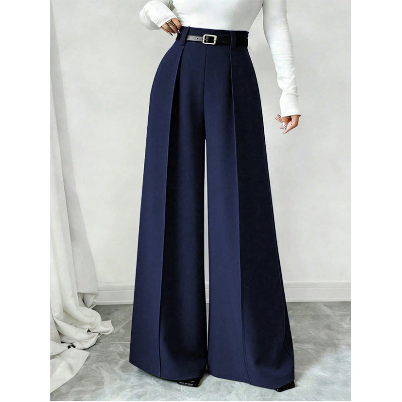 ๐ Flattering High Rise, Elegant Drape | Women's Wide-Leg Pants