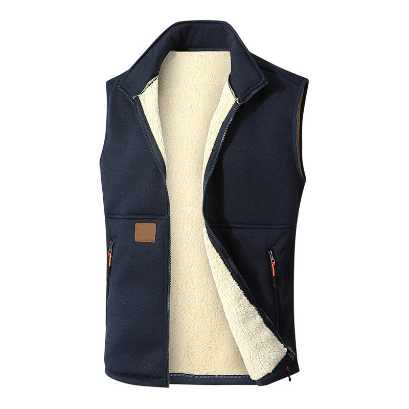 🔥Unisex Winter Plush-Lined Warm Vest❄️