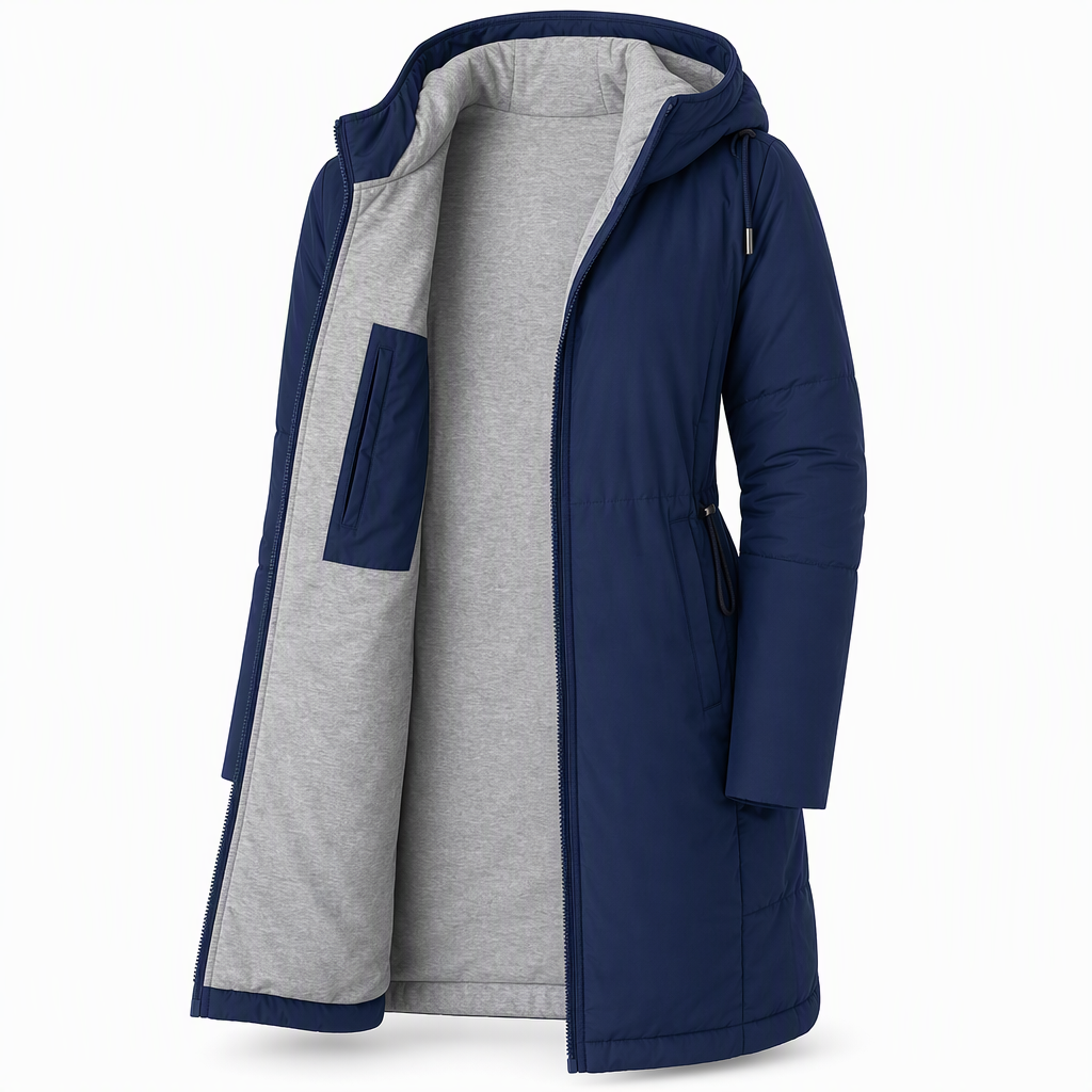 🧥Thick Cotton Warmth, Long-Line Heat❄️ Women's Hooded Padded Coat