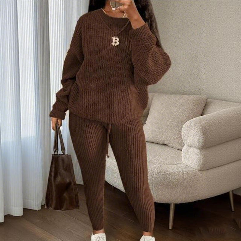 🔥New Fall/Winter Bestsellers: 50% Off💖—Women's Casual Two-Piece Ribbed Knit Set