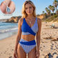 🔥 S–3XL 👙 Costum de baie din două piese, cu blocuri de culoare și dungi 🌊🏖️