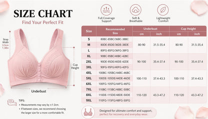 💥👙LAST DAY SALE -BUY 1 GET 1 FREE!!💘CloudComfort Front-Button Cotton Bra – Breathable • Wire-Free • All-Day Support • Non-Padded & Skin-Friendly🌿