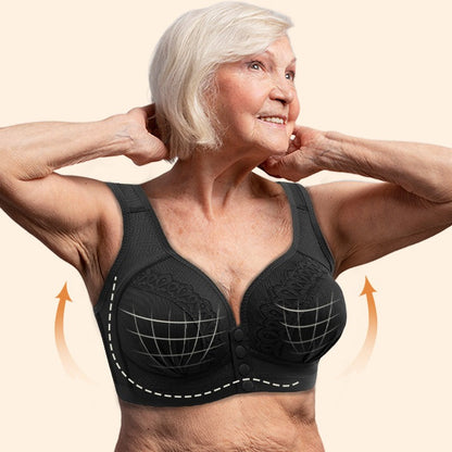 💥👙LAST DAY SALE -BUY 1 GET 1 FREE!!💘CloudComfort Front-Button Cotton Bra – Breathable • Wire-Free • All-Day Support • Non-Padded & Skin-Friendly🌿