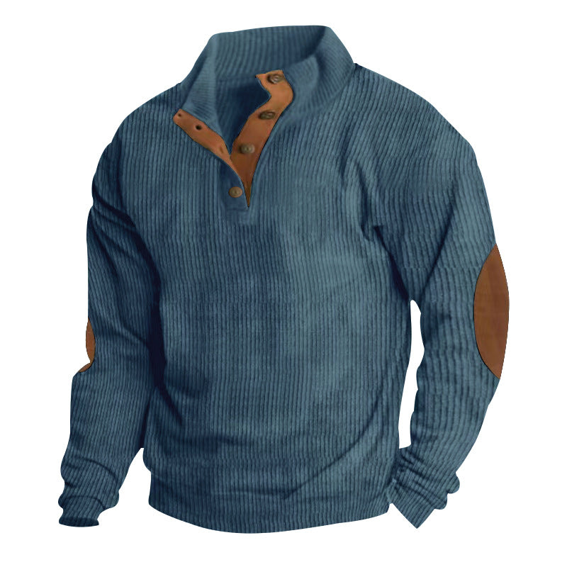 💥Men's Corduroy Stand Collar Sweatshirt