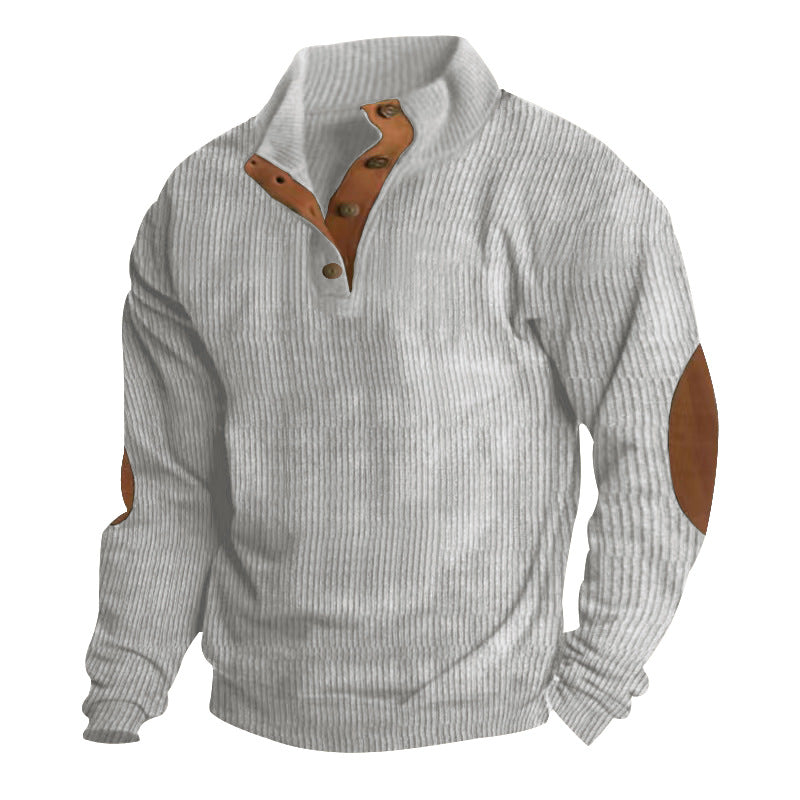 💥Men's Corduroy Stand Collar Sweatshirt