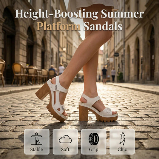 👡 Дамски летни сандали с платформа и една каишка EU（35-43）👩