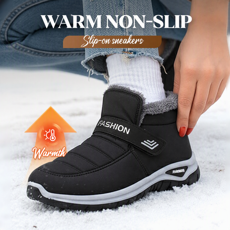 ❄️ Non-Slip Winter Warm Slip-On Sneakers | Cozy & Secure – Easy On/Off for Cold Days ✨