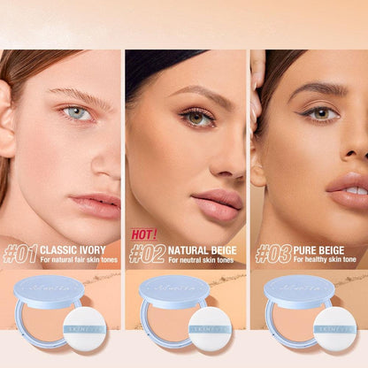 ✨1+1 gratis💄Matujący, matujący puder w kompakcie — Pomoże Ci zachować nieskazitelną, matową cerę przez cały dzień