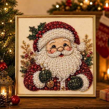 🎨💎Set de pictură de Crăciun cu mărgele și strasuri, potrivit pentru activități manuale destinate copiilor și adulților, decorațiuni strălucitoare care adaugă strălucire sărbătorilor