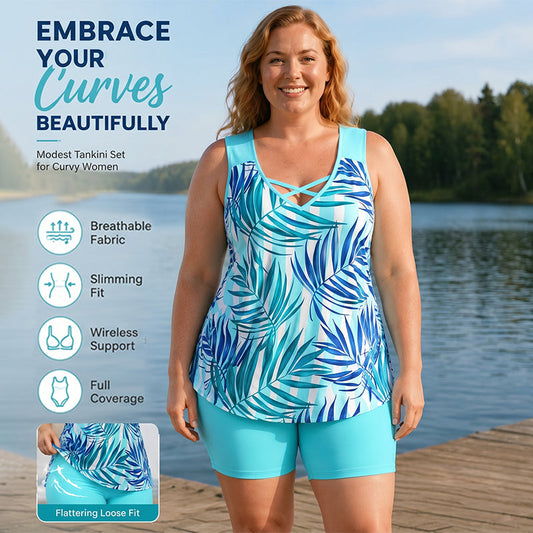 🩱🏊‍♀️ Costum de baie din două piese pentru femei, în stil sportiv, cu imprimeu