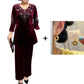 💞Set top și pantaloni din catifea cu strasuri pentru femei