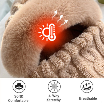 ⚡Women's Winter Warm Windproof Plush Scarf Hat❄️