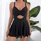 🏖️ Beach Essentials🩱Women's Hollow Out One Piece Dress Swimsuit