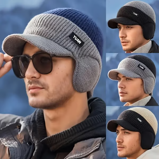 Зимна плетена шапка с уши – съчетание на максимална топлина и стил🧢