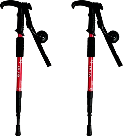 ⛰️ Last Day Special  ! ✨ Adjustable Aluminum Alloy Trekking Pole – Durable, Shock-Absorbing, Lightweight 🌲