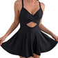 🏖️ Beach Essentials🩱Women's Hollow Out One Piece Dress Swimsuit