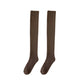 Дамски зимни термо чорапи до коляното от флийс