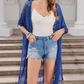 🌸Cardigan larg din tricot pentru femei — cu franjuri ușoare realizate la croșetat, potrivit pentru primăvară, vară și toamnă