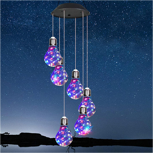 💡Слънчеви многоцветни LED светлини за ветрови камбанки🌈