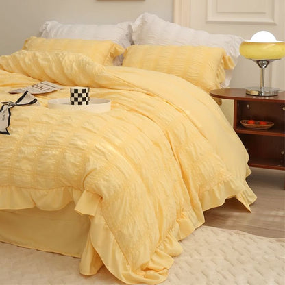 ✨Icy Summer Cool Quilt Lace 4 Piece Set
