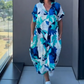 🌸Spring Specials💐 Women's Casual Elegant Printed V-Neck Dress