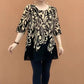 💝Печатни кръгли деколтета Loose Women's Top