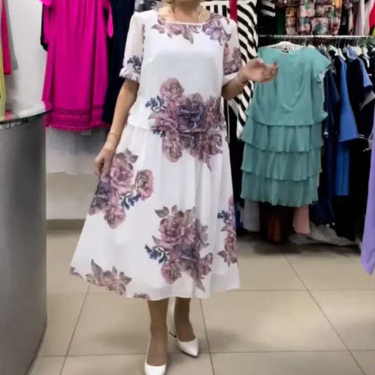 🌺Комплект от две части от шифон (горна част + полупола)