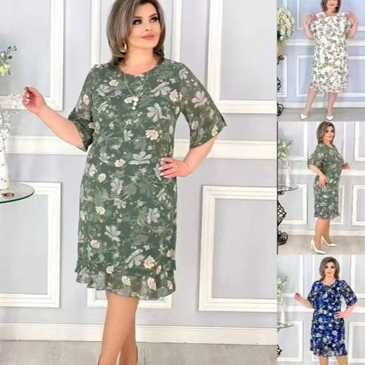 🌸 Небрежна и удобна рокля с флорален принт за жени 👗🥰