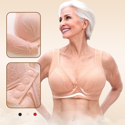 💖Дъхащ и щадящ кожата сутиен с предно закопчаване