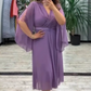 ✨Елегантни дами V-образно деколте шифон рокля👗