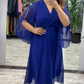 ✨Елегантни дами V-образно деколте шифон рокля👗