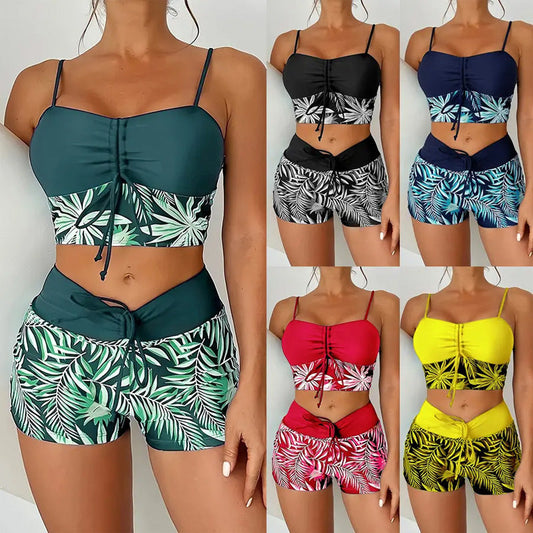 👙Дамски бански костюм от две части с щампа