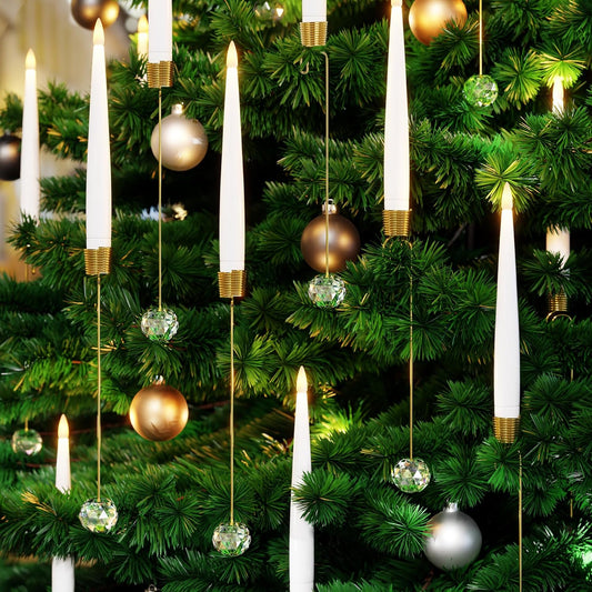 🎁Продажба: 49% отстъпка🎄Прозрачна кристална топка LED коледна елха свещ🕯️