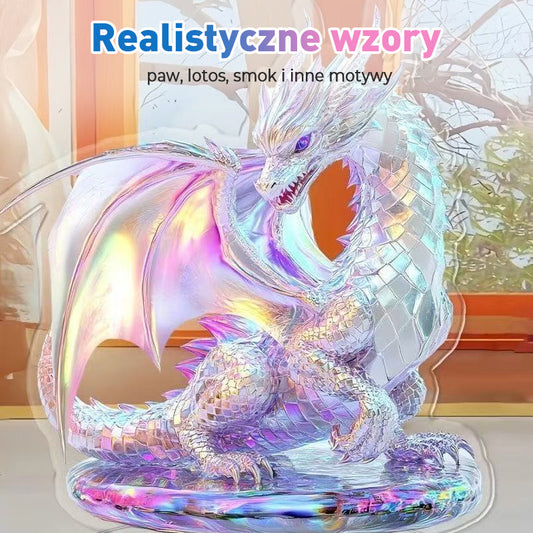 🦚Акрилни цветни орнаменти с животни (декорации за бюро)