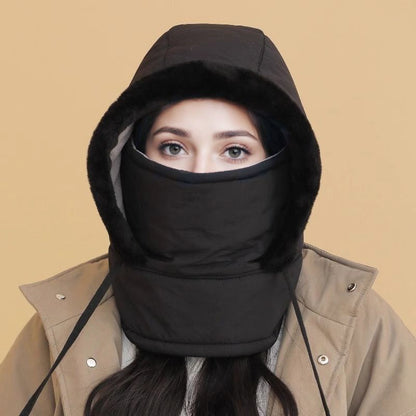 🔥Plush-lined Thickened Thermal Hat with Face Mask for Men and Women