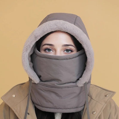 🔥Plush-lined Thickened Thermal Hat with Face Mask for Men and Women