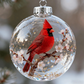 🐦Сферични стъклени орнаменти – Естествени птици
