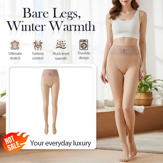 💞Висока талия, повдигащи дупето, прозрачни легинги с подплата от велур