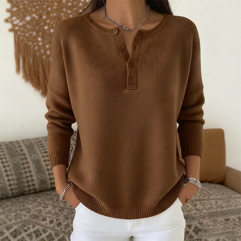✨Women's Button V-Neck Knit Sweater
