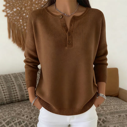 ✨Women's Button V-Neck Knit Sweater