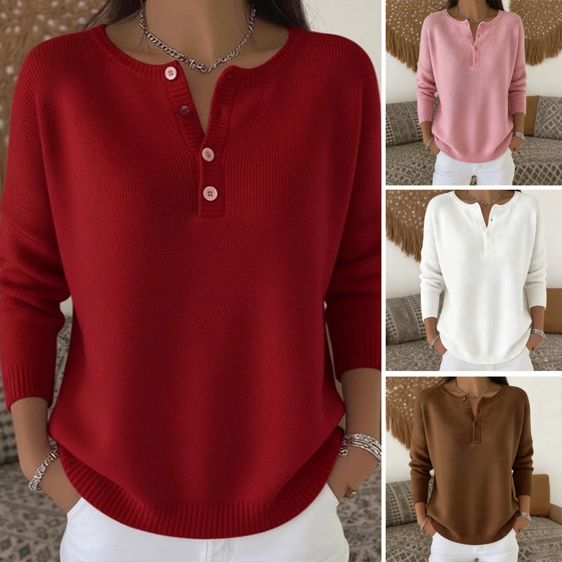 ✨Women's Button V-Neck Knit Sweater