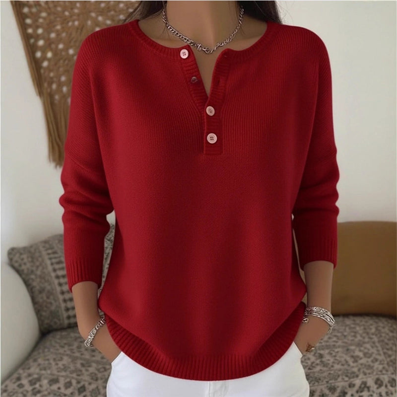 ✨Women's Button V-Neck Knit Sweater