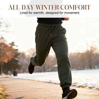 🔥Men's Warm-Lined Waterproof Pants with Drawstring