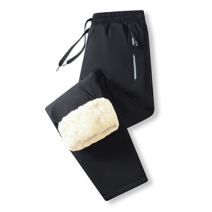 🔥Men's Warm-Lined Waterproof Pants with Drawstring