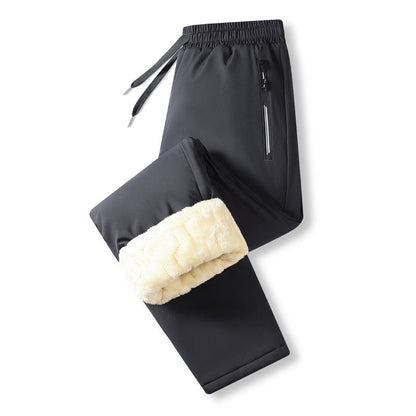 🔥Men's Warm-Lined Waterproof Pants with Drawstring