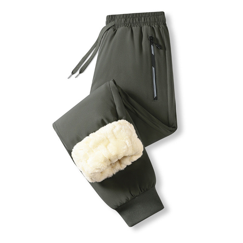 🔥Men's Warm-Lined Waterproof Pants with Drawstring